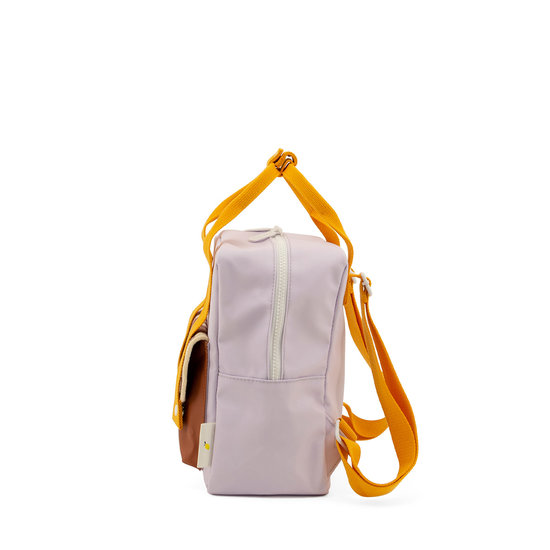 Small Backpack Gingham Lilac Orange 4