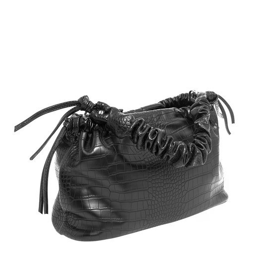 Handbag Arcadia Matte Croco Black 1