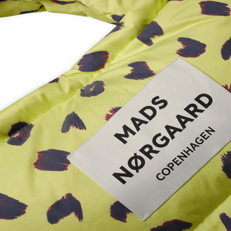 Mads Norgaard Duvet Print Pillow Bag Leo Dot Sunny Lime logo details