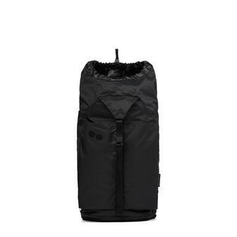 Pinqponq Dukek Backpack Pure Black voorkant open