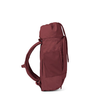 Pinqponq Blok Medium Backpack Pinot Red zijkant