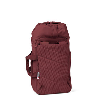 Pinqponq Blok Medium Backpack Pinot Red achterkant