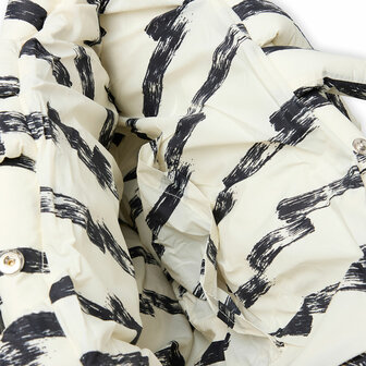 Mads Norgaard Dreamy Pillow Bag Paint Stripe/White Alyssum binnenkant