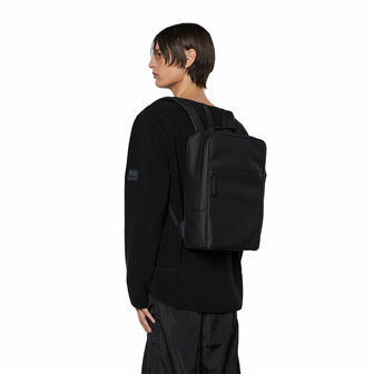 Rains Book Backpack Black model man