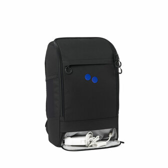 Pinqponq Cubik Medium Backpack Black Poppy Blue Dots binnenkant