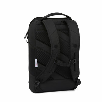 Pinqponq Cubik Medium Backpack Black achterkant