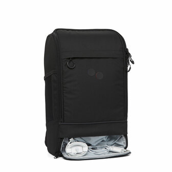 Pinqponq Cubik Medium Backpack Black binnenkant