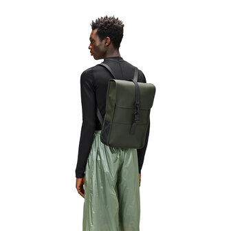 Rains Backpack Mini Green model man