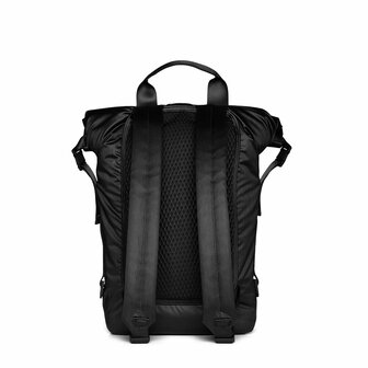 Rains Bator Puffer Backpack Black achterkant