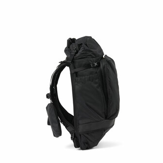 Pinqponq Komut Medium Bike Backpack Pure Black zijkant
