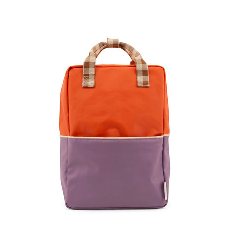 Sticky Lemon Large Backpack Colourblocking Orange Juice + Plum Purple + Schoolbus Brown