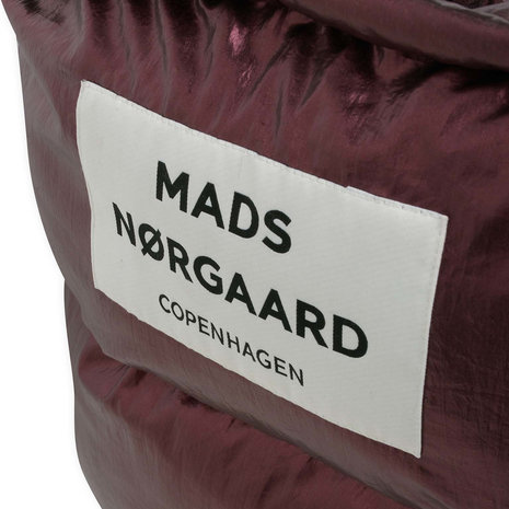 Mads Norgaard Crinkled Metal Pillow Bag Mettalic Winetasting details