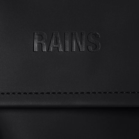 Rains Buckle MSN Bag Black logo details