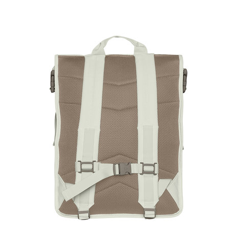 Rains Buckle Roll Top Backpack Fossil achterkant
