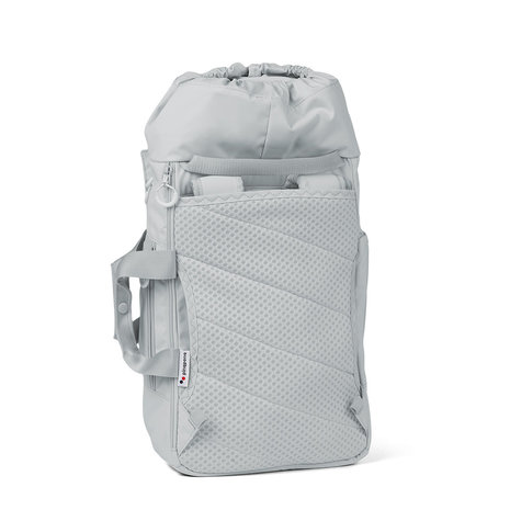 Pinqponq Blok Medium Backpack Iced Grey achterkant
