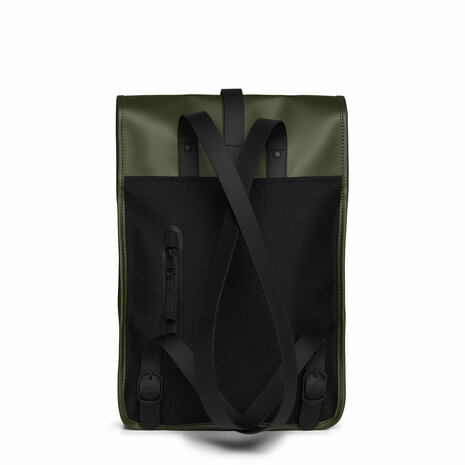 Rains Backpack Mini Evergreen achterkant