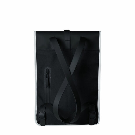 Rains Backpack Mini Black Reflective achterkant