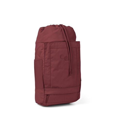 Pinqponq Blok Medium Backpack Pinot Red zijkant