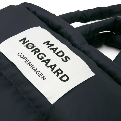 Mads Norgaard Sheer Ripstop Pillow Bag Deep Well details