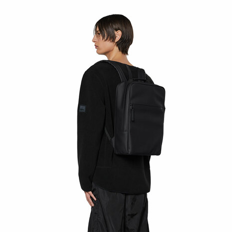 Rains Book Backpack Black model man