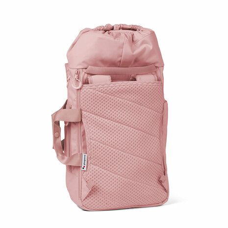 Pinqponq Blok Medium Backpack Ash Pink achterkant
