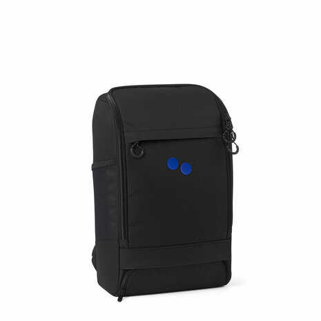 Pinqponq Cubik Medium Backpack Black Poppy Blue Dots zijkant