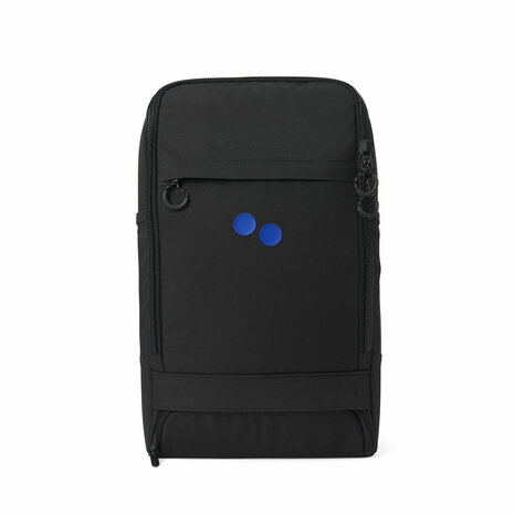 Pinqponq Cubik Medium Backpack Black Poppy Blue Dots