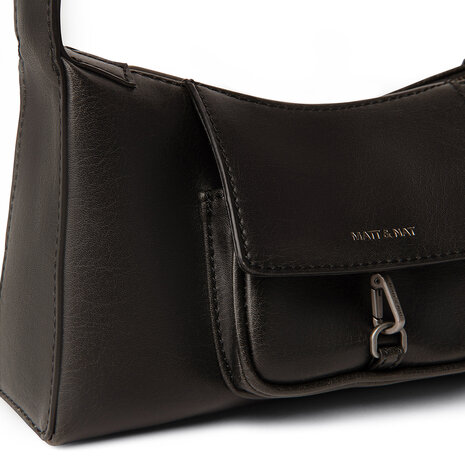 Matt and Nat Willa Vintage Tote Bag Black Noir details