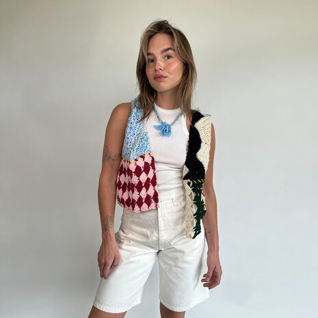 Sissel Edelbo Yrsa Patchwork Vintage Yarn Vest No. 12