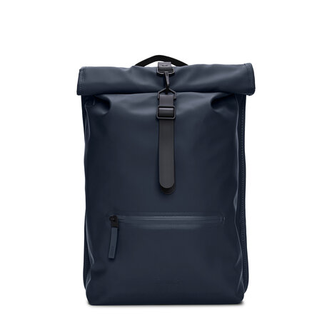 Rains Roll Top Backpack Navy