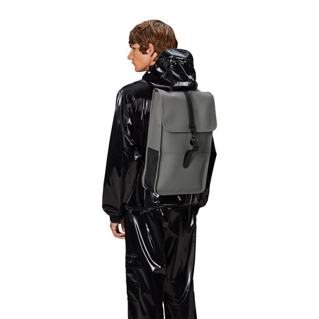 Rains Backpack W3 Grey model man
