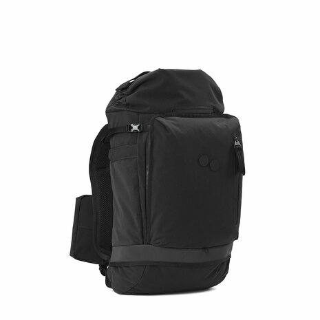Pinqponq Komut Medium Backpack Solid Black zijkant