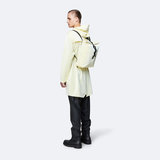 Rains Roll Top Mini Backpack Pearl model man