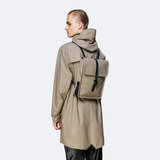 Rains Backpack Micro Taupe model man