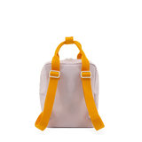 Sticky Lemon Small Backpack Gingham Chocolate Sundae + Daisy Yellow + Mauve Lilac achterkant