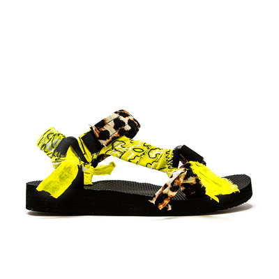 Arizona Love Trekky Sandals Leopard Print/Yellow