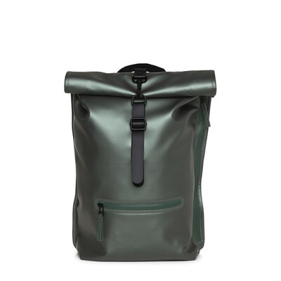 Rains Roll Top Backpack Silver Pine