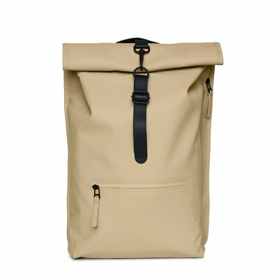 Rains Roll Top Backpack Sand