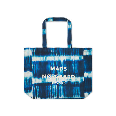 Mads Norgaard Recycled Boutique AOP Athene Bag Tie Dye Stripe AOP Merthyl Blue